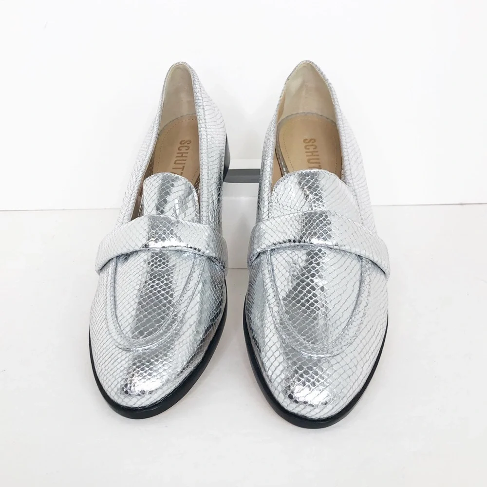 SCHUTZ silver metallic
